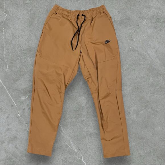 Nike Tech Woven Track Pants CU4483201 Flax Brown Men’s Size Large - Picture 1 of 7